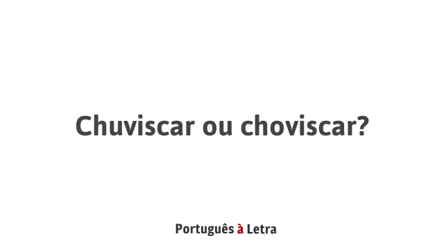 chuviscar ou garoar?  WordReference Forums